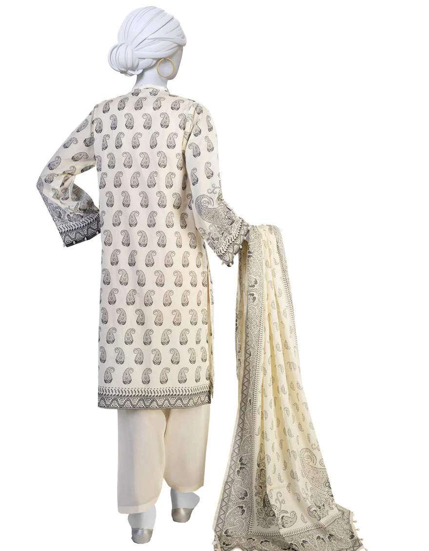 CREAM LAWN 3PC STITCHED | JLAWN-S-US-23-185/S IKER - Image 2