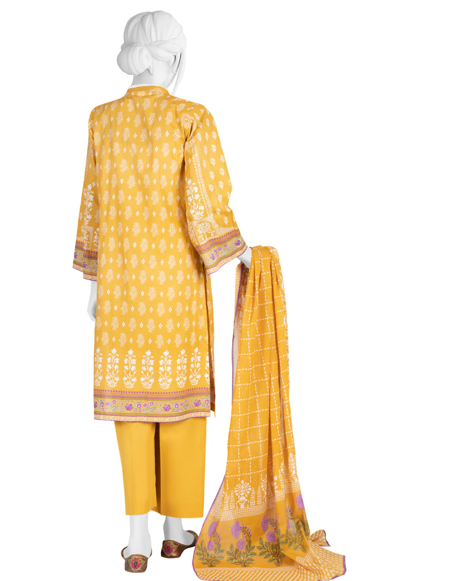 MUSTARD LAWN 3PC STITCHED | JLAWN-S-US-23-188/S ASFA - Image 2