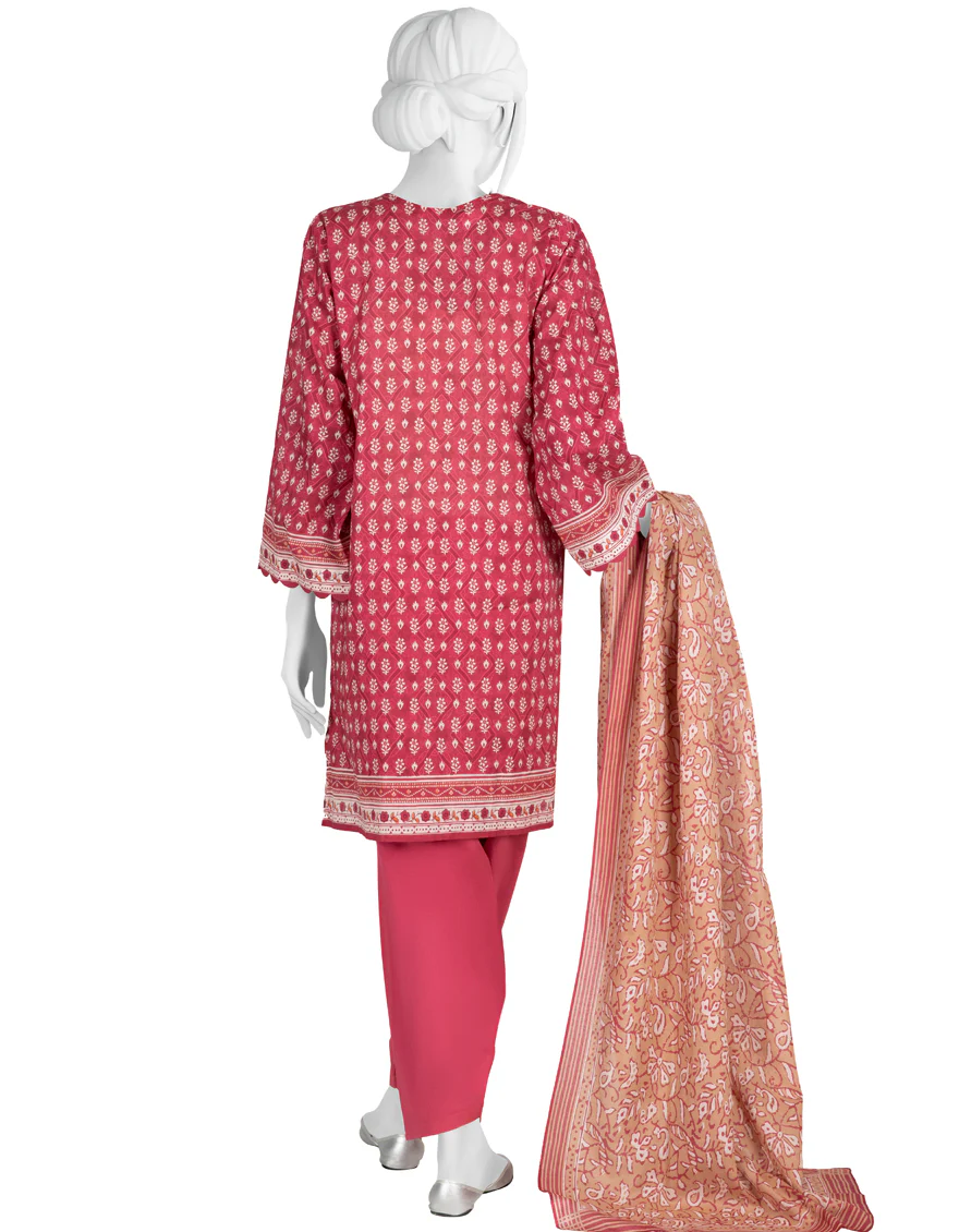 PINK LAWN 3PC STITCHED | JLAWN-S-US-23-189/S RAW - Image 2