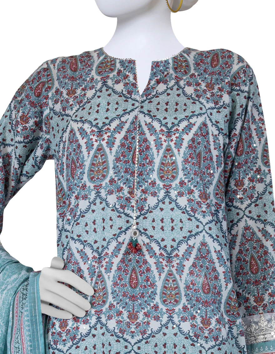 BLUE LAWN 3PC STITCHED | JLAWN-S-US-23-193/S JACOB - Image 3