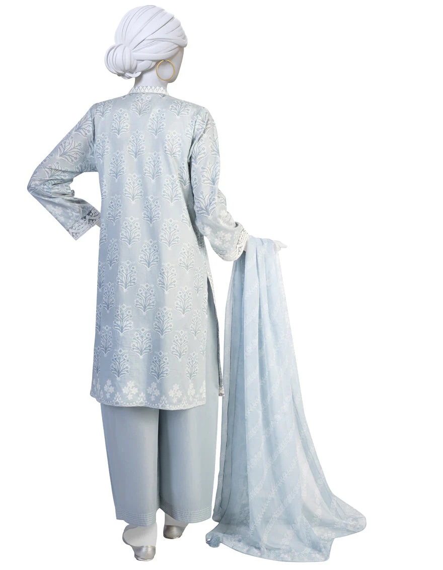 BLUE LAWN 3PC STITCHED | JLAWN-S-US-23-206/S NAHAR - Image 2