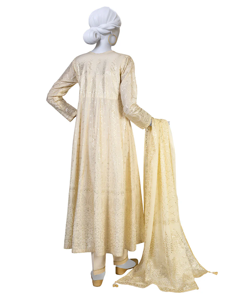 OFF WHITE LAWN 3PC STITCHED | JLAWN-S-US-23-212/S OFF WHITE - Image 2