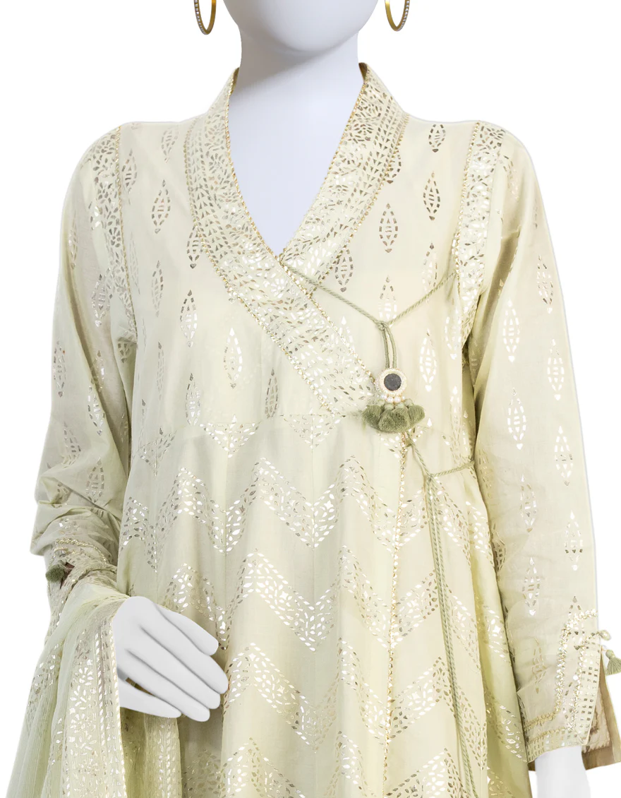 MINT GREEN LAWN 3PC STITCHED | JLAWN-S-US-23-213/S MINT - Image 3