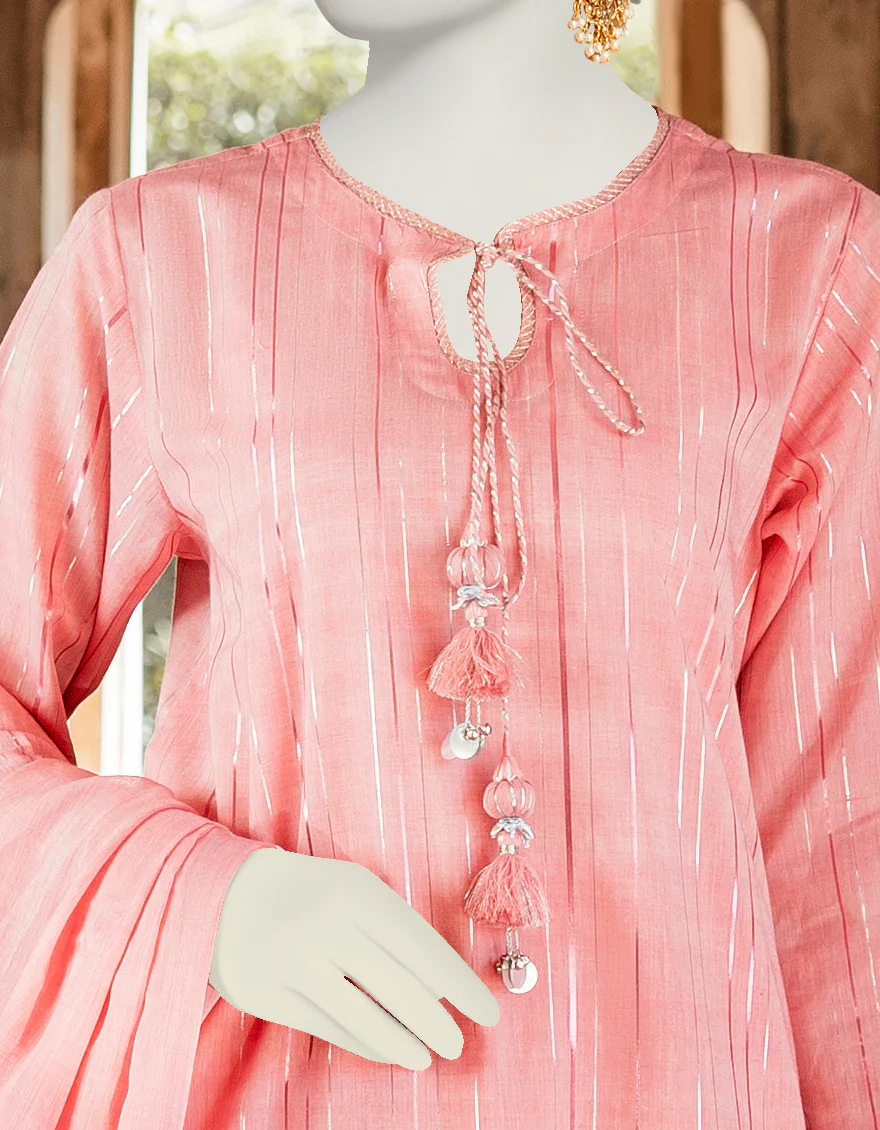 PINK JACQUARD 3PC UNSTITCHED | JLAWN-S-US-23-223 KHEPRI - Image 3