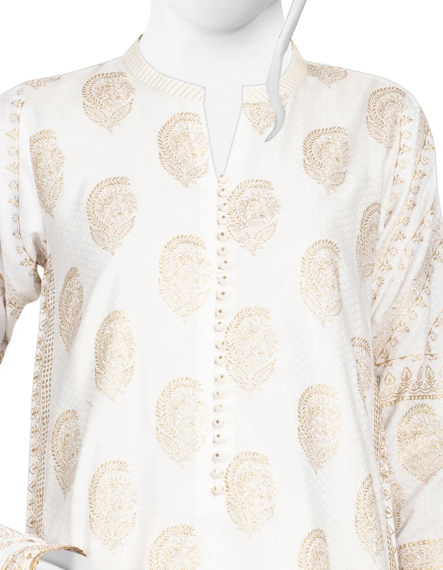 WHITE LAWN 3PC STITCHED | JLAWN-S-US-23-235/S LALE - Image 3