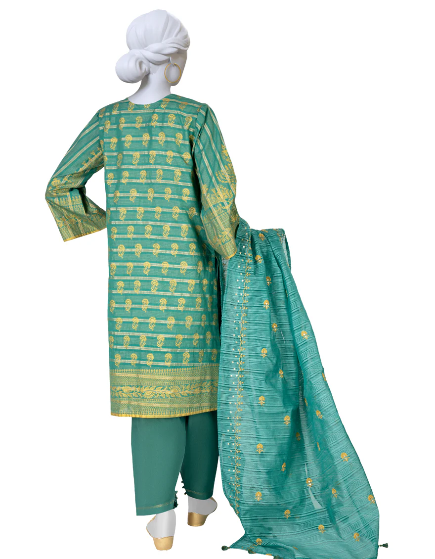 GREEN LAWN 3PC STITCHED | JLAWN-S-US-23-243/S SILVIYA - Image 2
