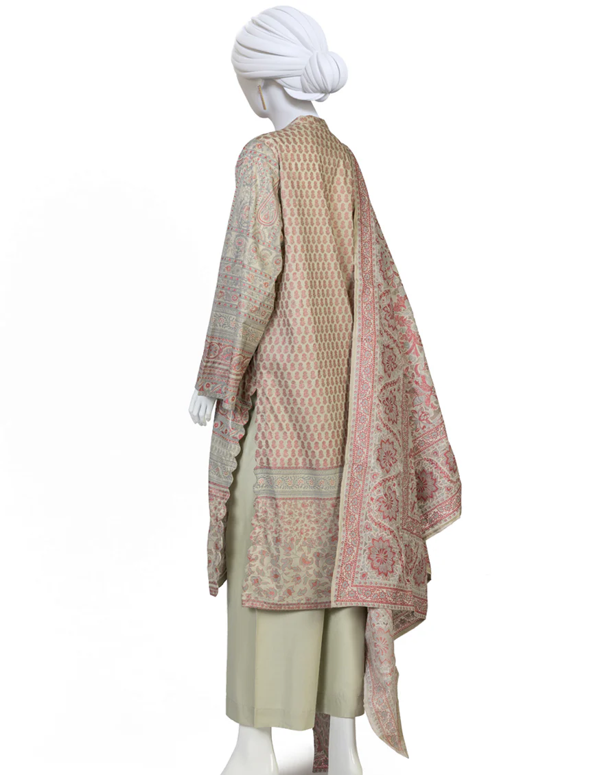 GREY LAWN 3PC STITCHED | JLAWN-S-US-23-246/S MASHRU - Image 2