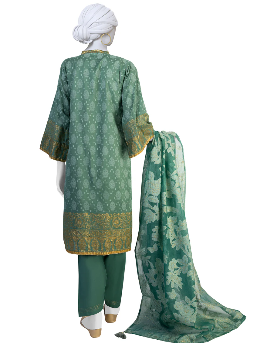 GREEN LAWN 3PC STITCHED | JLAWN-S-US-23-247/S PABLO - Image 2