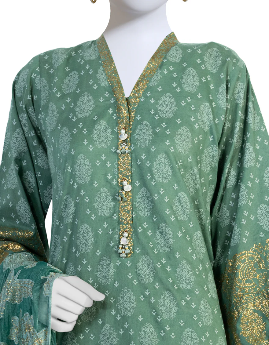 GREEN LAWN 3PC STITCHED | JLAWN-S-US-23-247/S PABLO - Image 3
