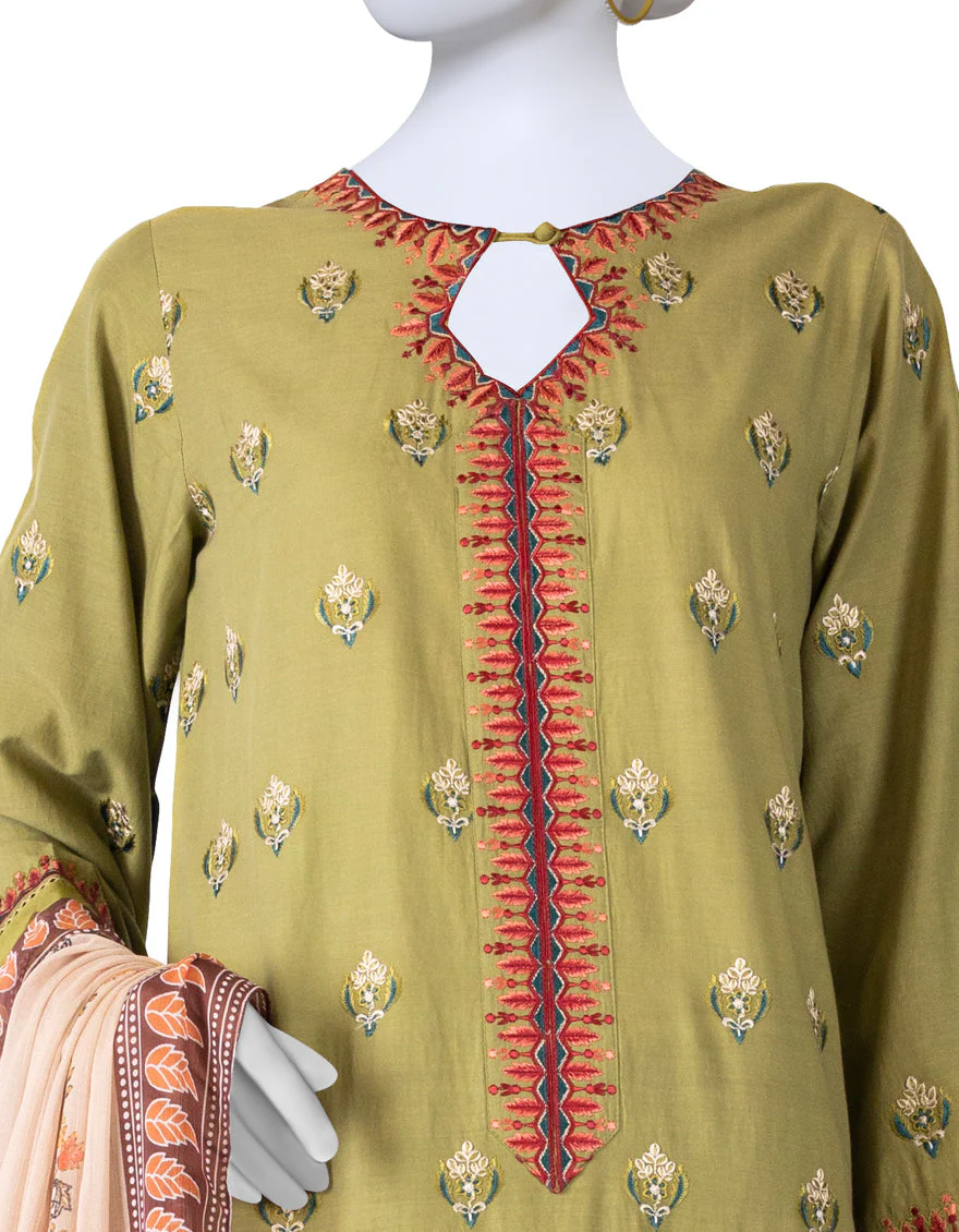 GREEN LAWN 3PC STITCHED | JLAWN-S-US-23-256/S AARAV MK-70 - Image 3