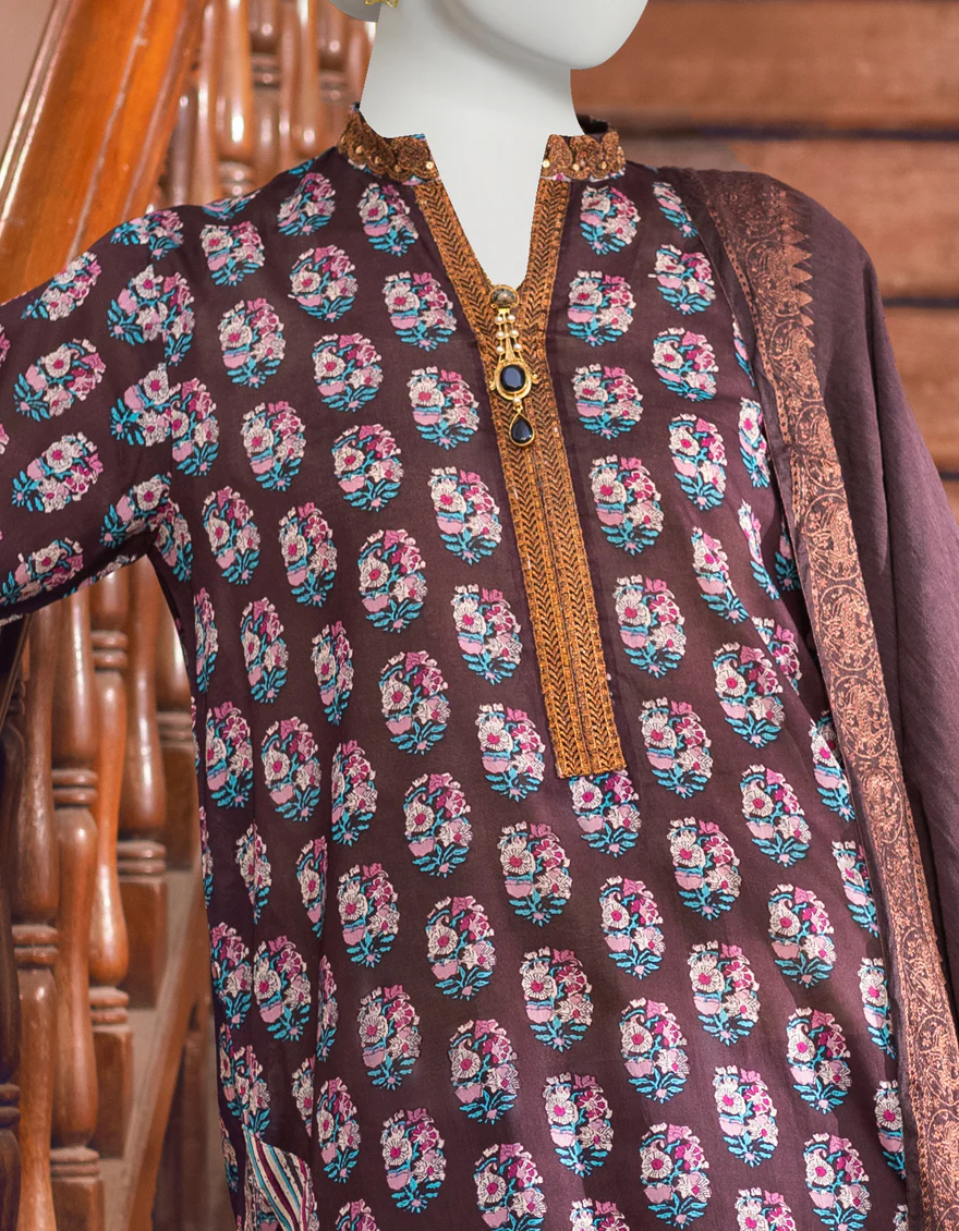 MULTICOLOR LAWN 3PC UNSTITCHED | JLAWN-S-US-23-265 HEREN - Image 2