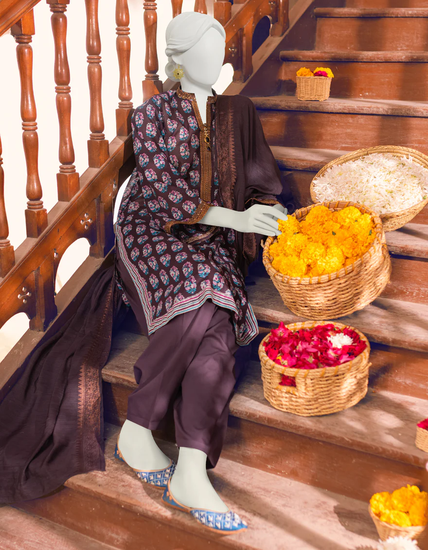 MULTICOLOR LAWN 3PC UNSTITCHED | JLAWN-S-US-23-265 HEREN - Image 4