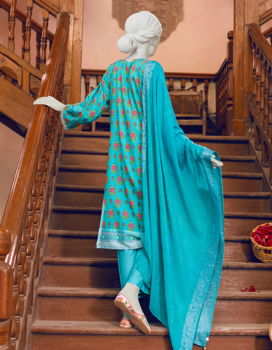 FEROZI LAWN 3PC UNSTITCHED | JLAWN-S-US-23-267 MOR BAGH - Image 2