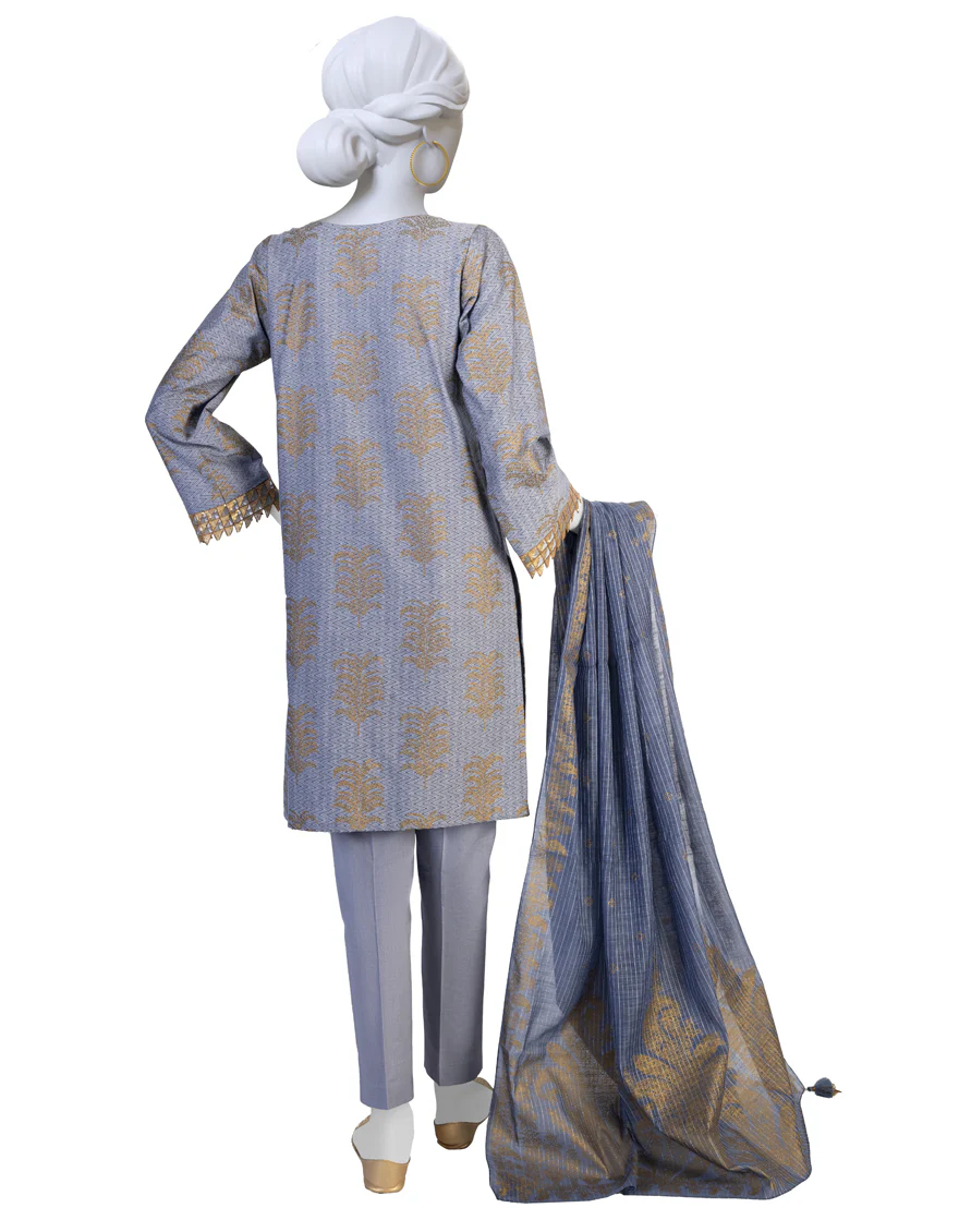 BLUE LAWN 3PC UNSTITCHED | JLAWN-S-US-23-287 VICENTE - Image 2