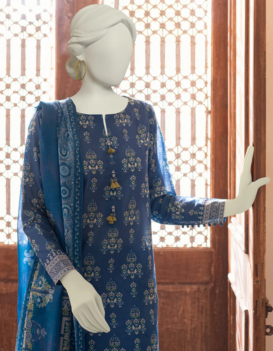 BLUE LAWN 3PC UNSTITCHED | JLAWN-S-US-23-329 CLASSIC - Image 3