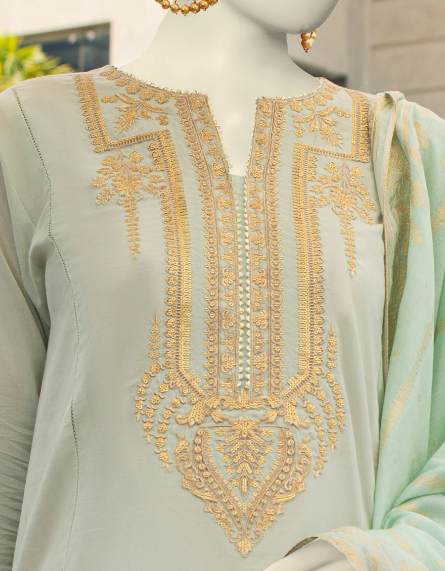 GREEN LAWN 3PC STITCHED | JLAWN-S-US-23-367/S MAHIEE-1 - Image 2