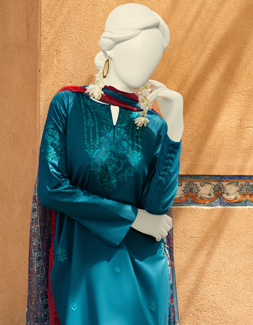 GREEN 3PC STITCHED | JLAWN-S-US-23-373/S RABAT-3 - Image 2