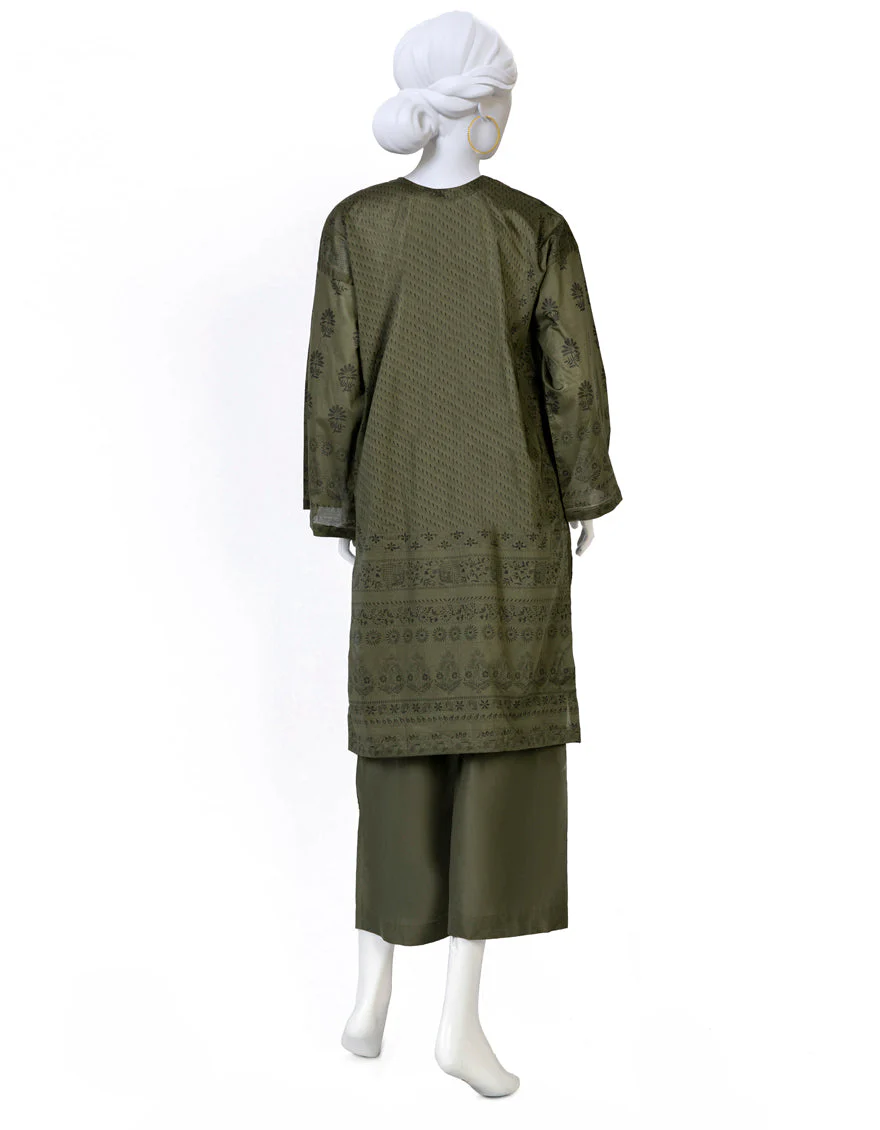 GREEN 3PC UNSTITCHED | JLAWN-S-US-23-395 RIWAAJ-3 - Image 2