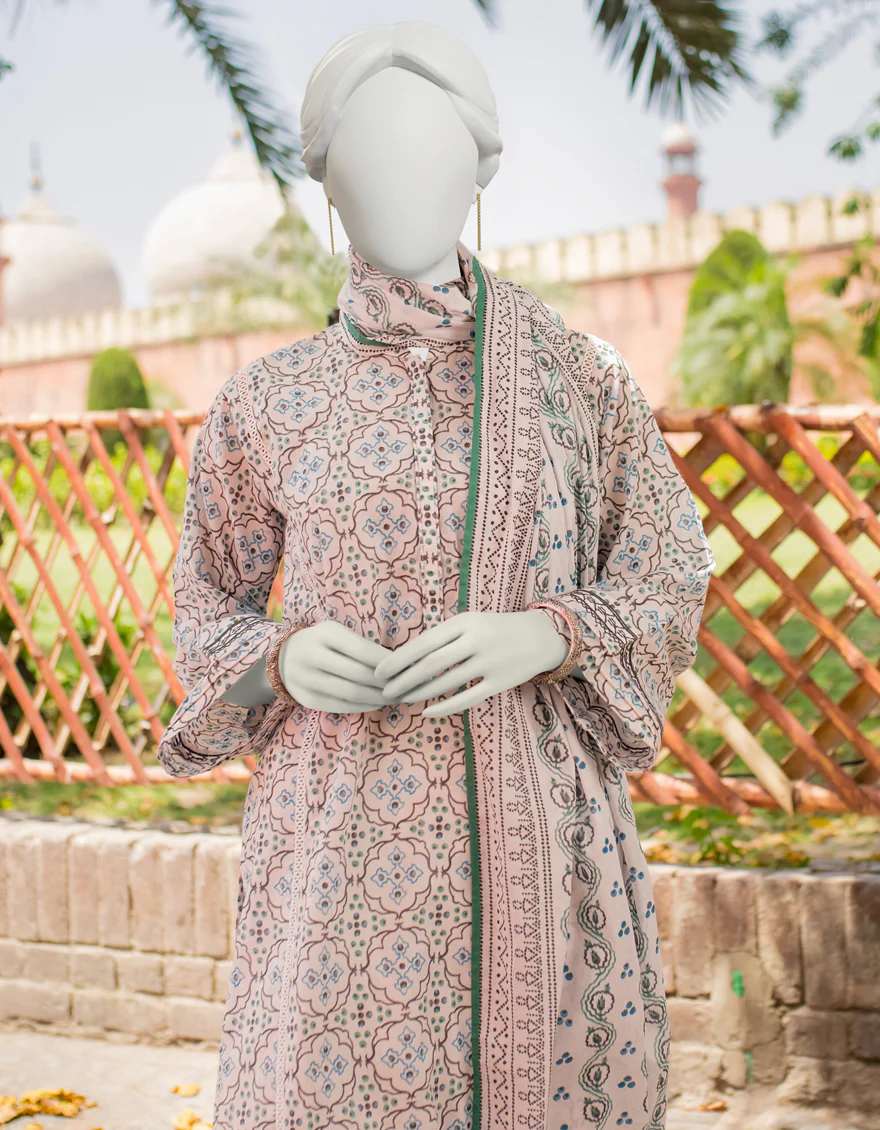 WHITE 3PC UNSTITCHED | JLAWN-S-US-23-398 WIRSA-2 - Image 3