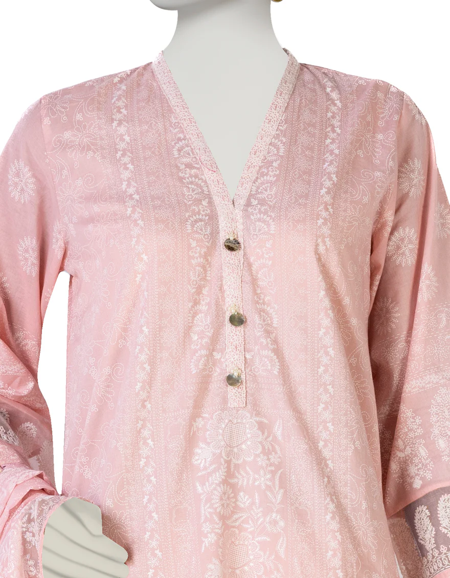 PINK LAWN 3PC STITCHED | JLAWN-S-US-23-425/S KANTHA KARI-2 - Image 3