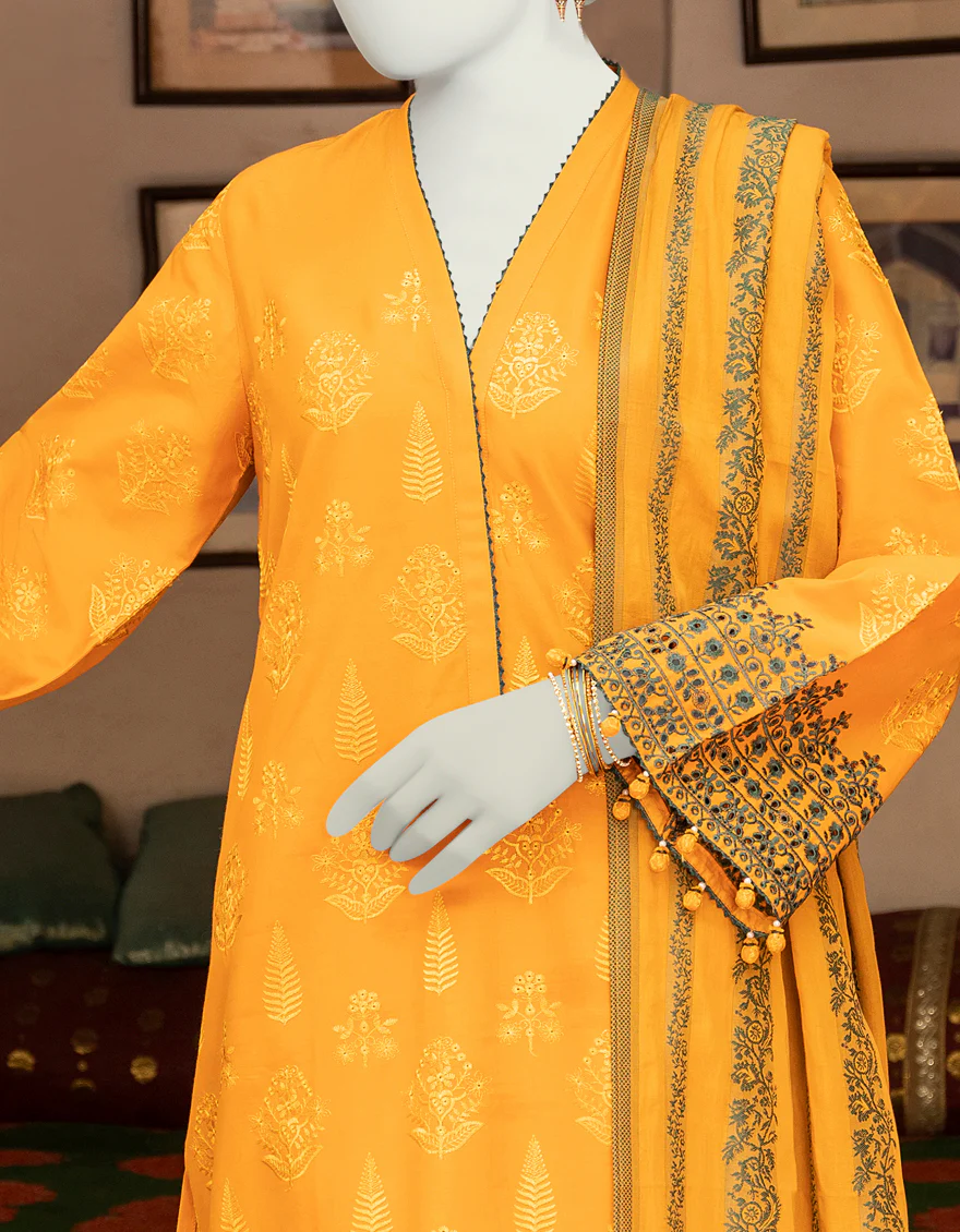 CHROME 3PC UNSTITCHED | JLAWN-S-US-23-446 GAUHAR-8 - Image 2