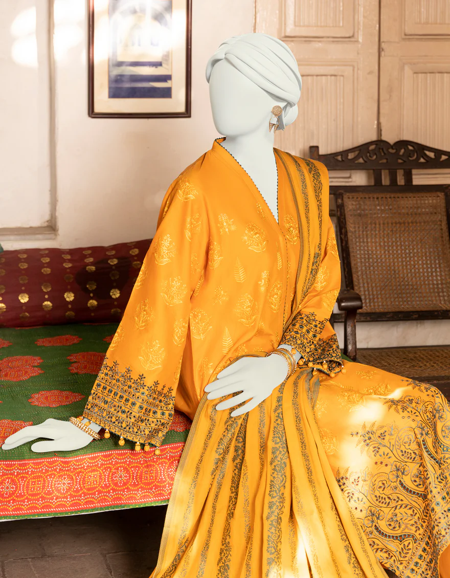 CHROME 3PC UNSTITCHED | JLAWN-S-US-23-446 GAUHAR-8 - Image 3