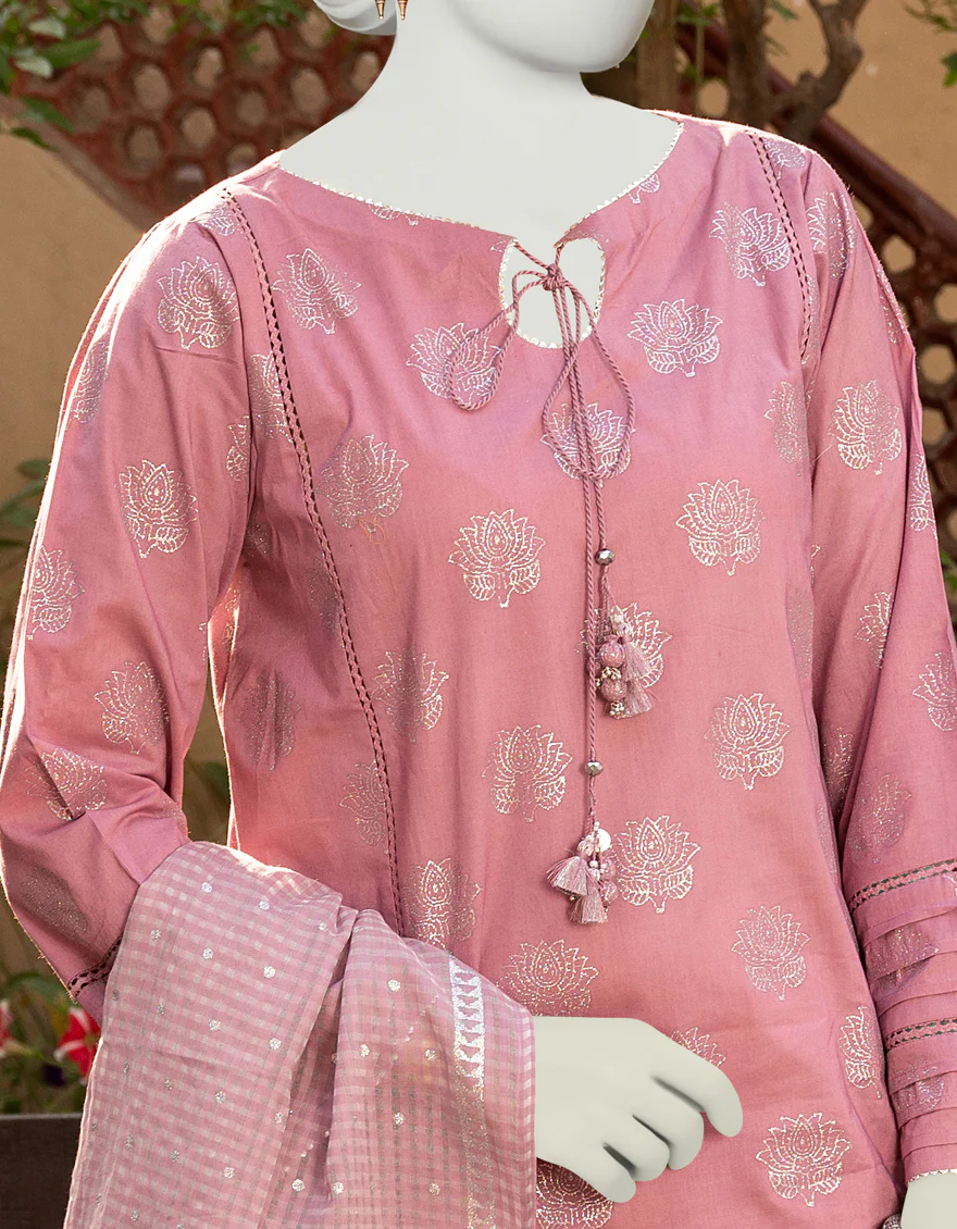 PURPLE 3PC UNSTITCHED | JLAWN-S-US-23-474 KOH E NOOR-4 - Image 2