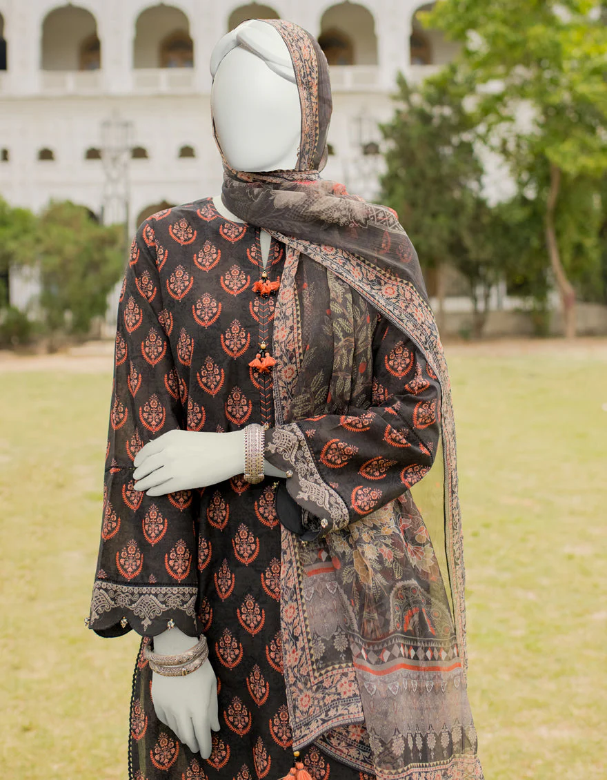 MULTI 3PC UNSTITCHED | JLAWN-S-US-23-480 ROZMARRA-2 - Image 2