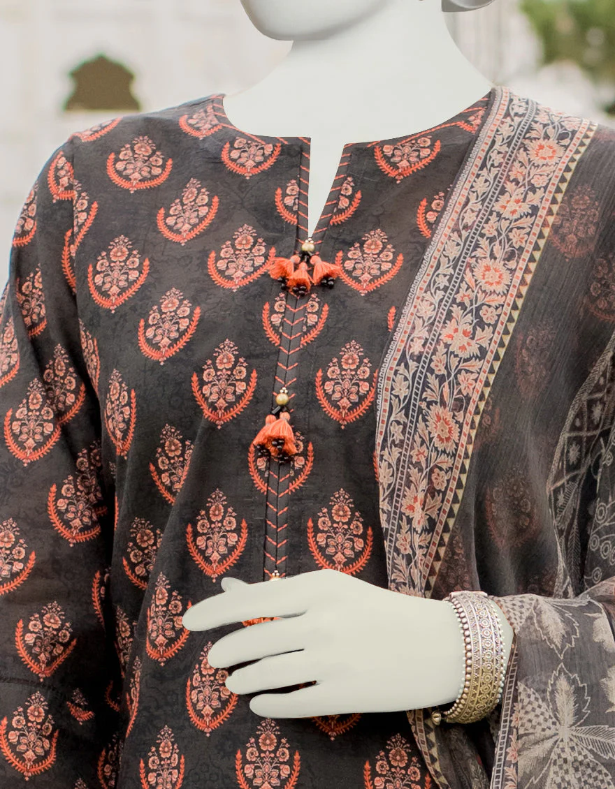 MULTI 3PC UNSTITCHED | JLAWN-S-US-23-480 ROZMARRA-2 - Image 3