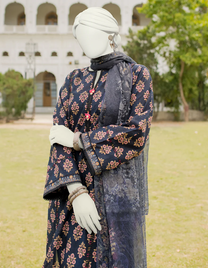 MULTI LAWN 3PC UNSTITCHED | JLAWN-S-US-23-481 ROZMARRA-3 - Image 2