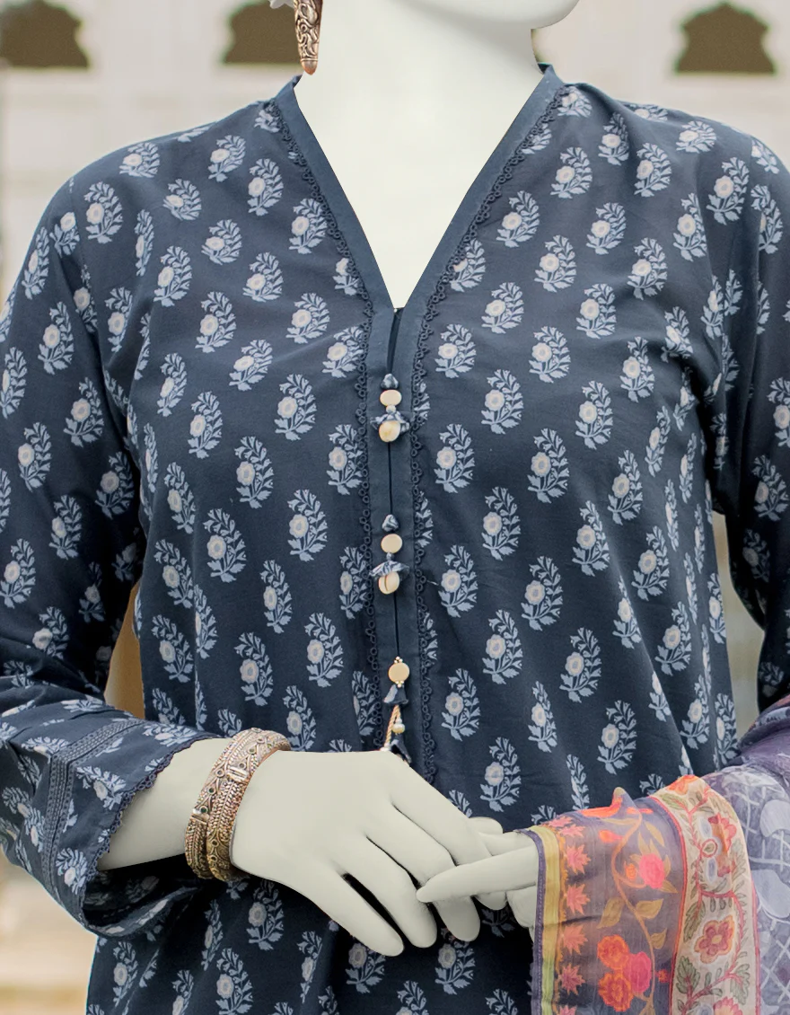 MULTI 3PC UNSTITCHED | JLAWN-S-US-23-485 ROZMARRA-7 - Image 2