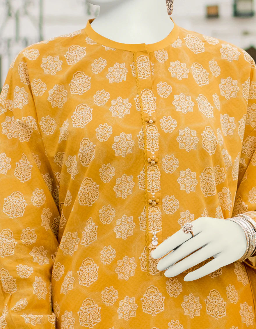 MUSTARD LAWN 3PC UNSTITCHED | JLAWN-S-US-23-486 ROZMARRA-8 - Image 3