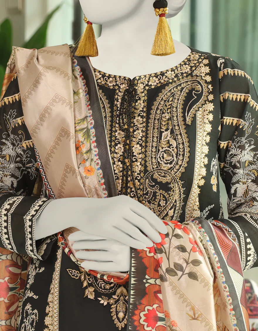 BLACK 3PC STITCHED | JLAWN-US-04-013/S - Image 2