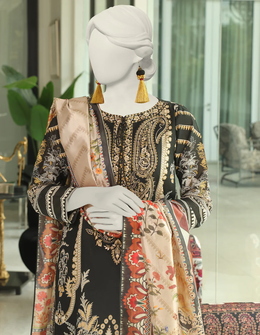 BLACK 3PC STITCHED | JLAWN-US-04-013/S - Image 3