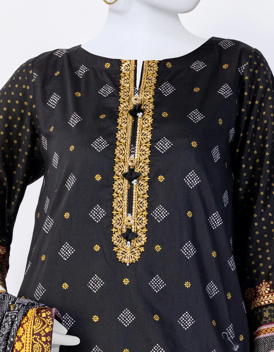 BLACK 3PC STITCHED | JLAWN-US-04-064/S - Image 3
