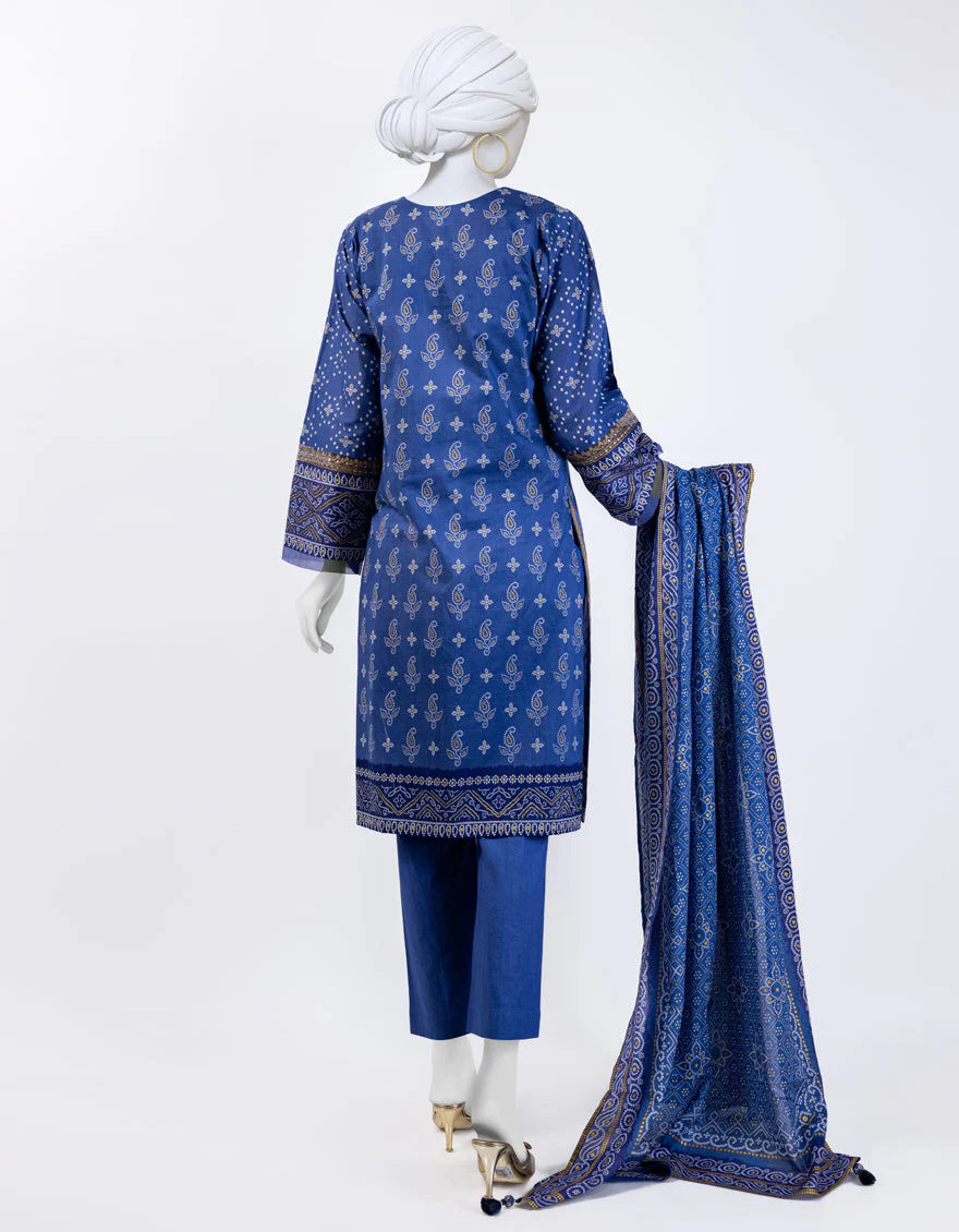 BLUE 3PC STITCHED | JLAWN-US-04-069/S - Image 2