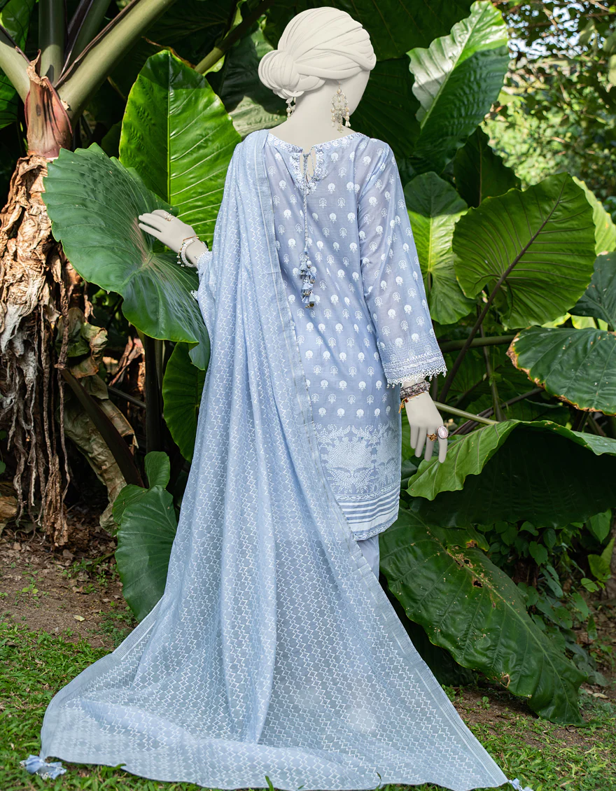 LIGHT GREY 3PC UNSTITCHED | JLAWN-US-24-215 - Image 2