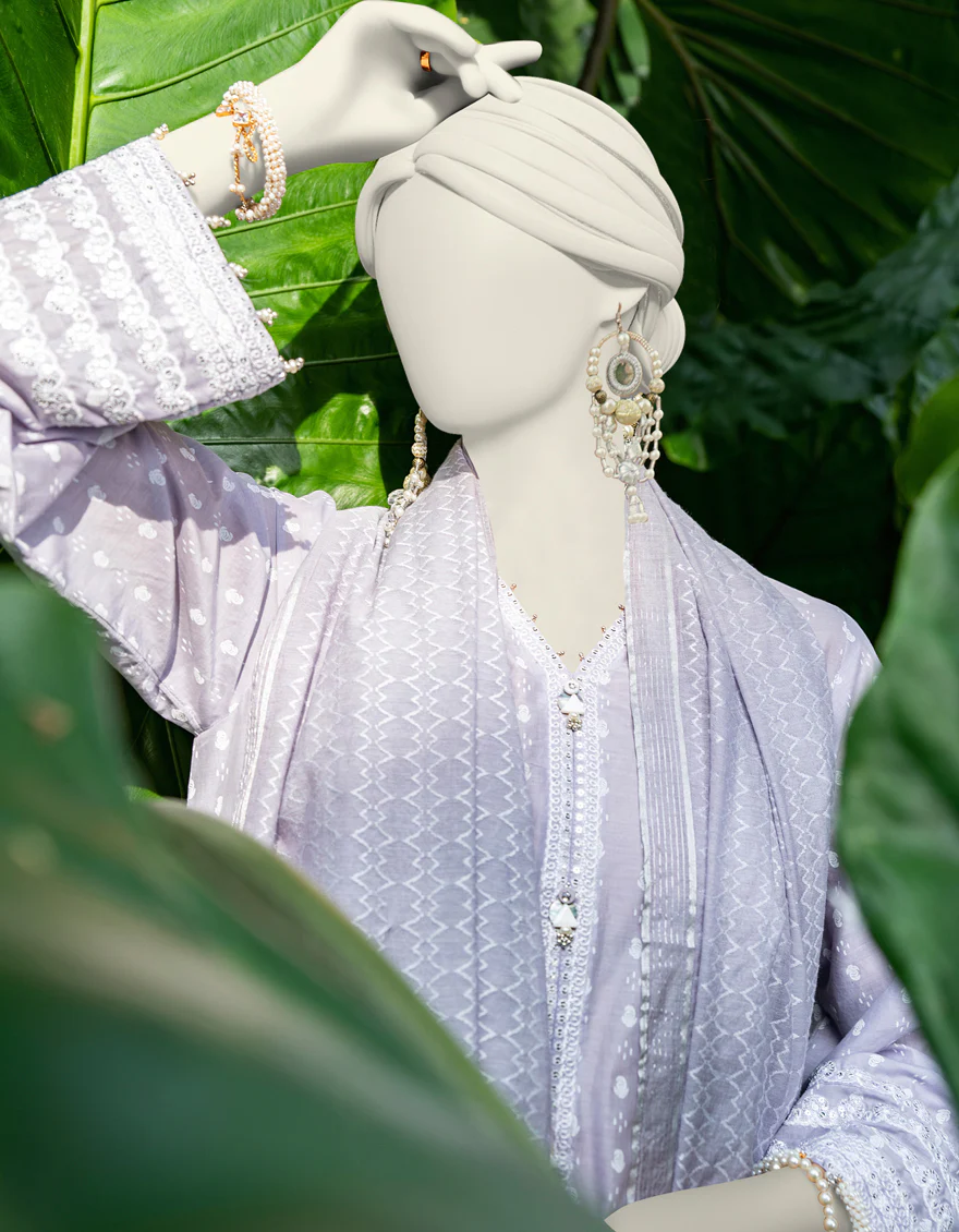 VIOLET 3PC UNSTITCHED | JLAWN-US-24-216 - Image 2