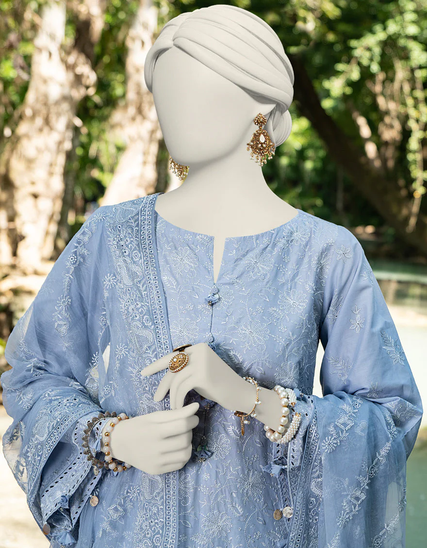GREY 3PC UNSTITCHED | JLAWN-US-24-243 - Image 2