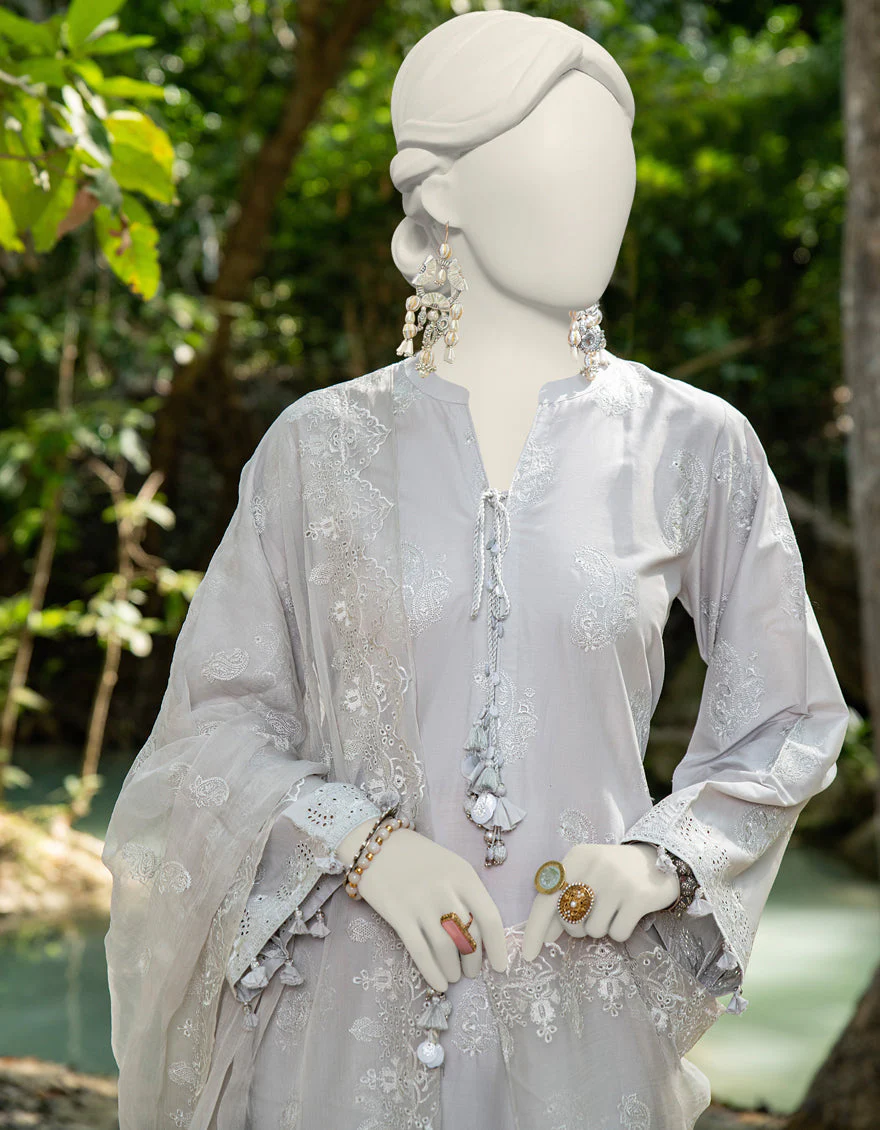 GREY 3PC UNSTITCHED | JLAWN-US-24-245 - Image 3