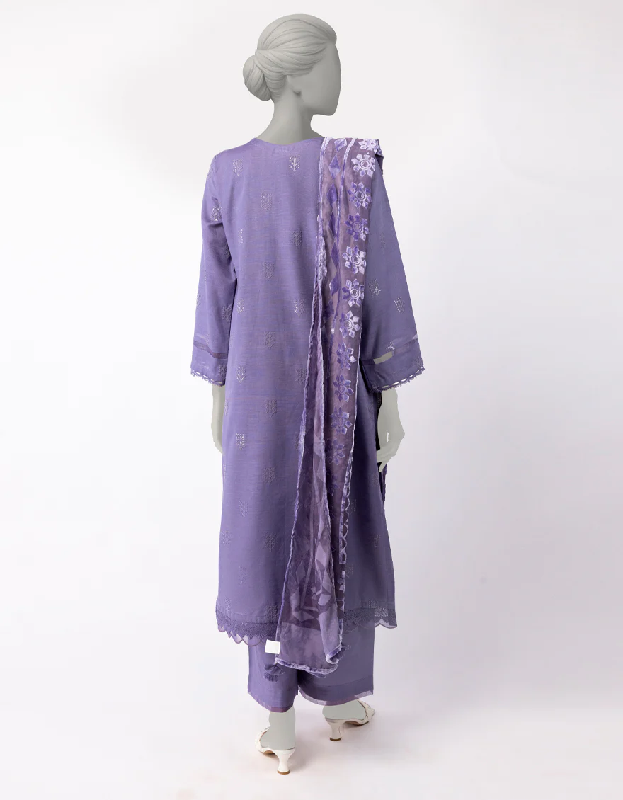 PURPLE KHADDAR SLUB 3PC UNSTITCHED | JLAWN-W-25-1010 TRADITIONAL-6 - Image 3