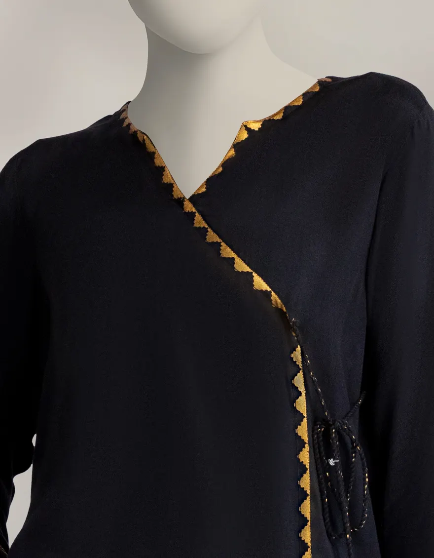 BLACK MAPLE SILK 3PC STITCHED | JLAWN-W-25-316/S ROYAL-4 - Image 3