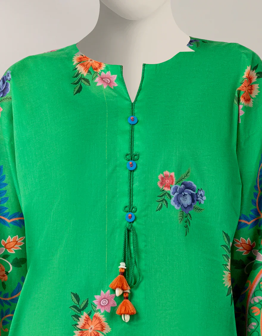 GREEN JACQUARD 3PC STITCHED | JLAWN-W-25-353/S RALLI-04 - Image 3
