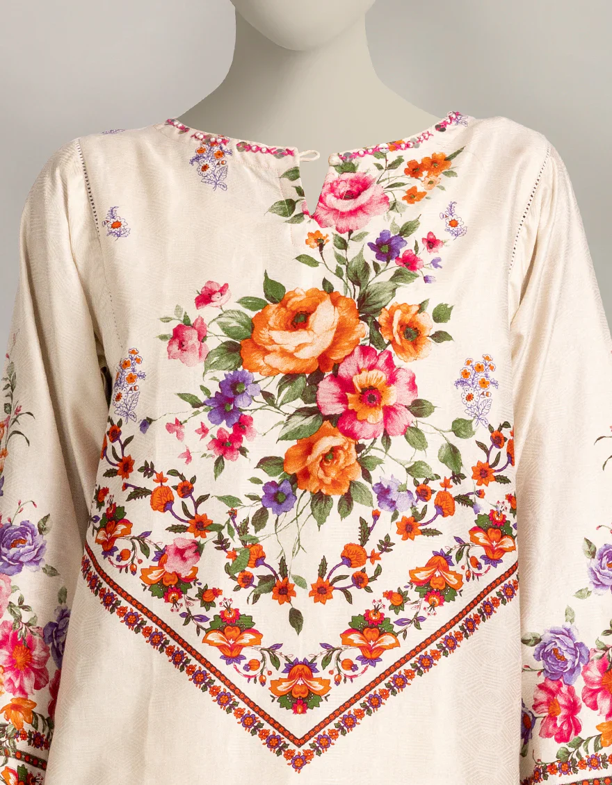 WHITE DOBBY 2PC STITCHED | JLAWN-W-JST-25-2242/S GYPSY FLORAL-01 - Image 4