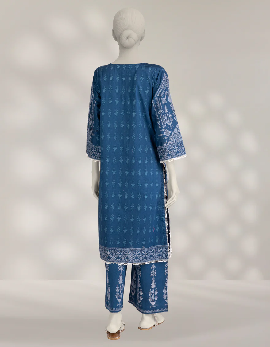 MULTICOLOR CAMBRIC 2PC UNSTITCHED | JLAWN-W-JST-25-2262 MENTHI-1 - Image 2