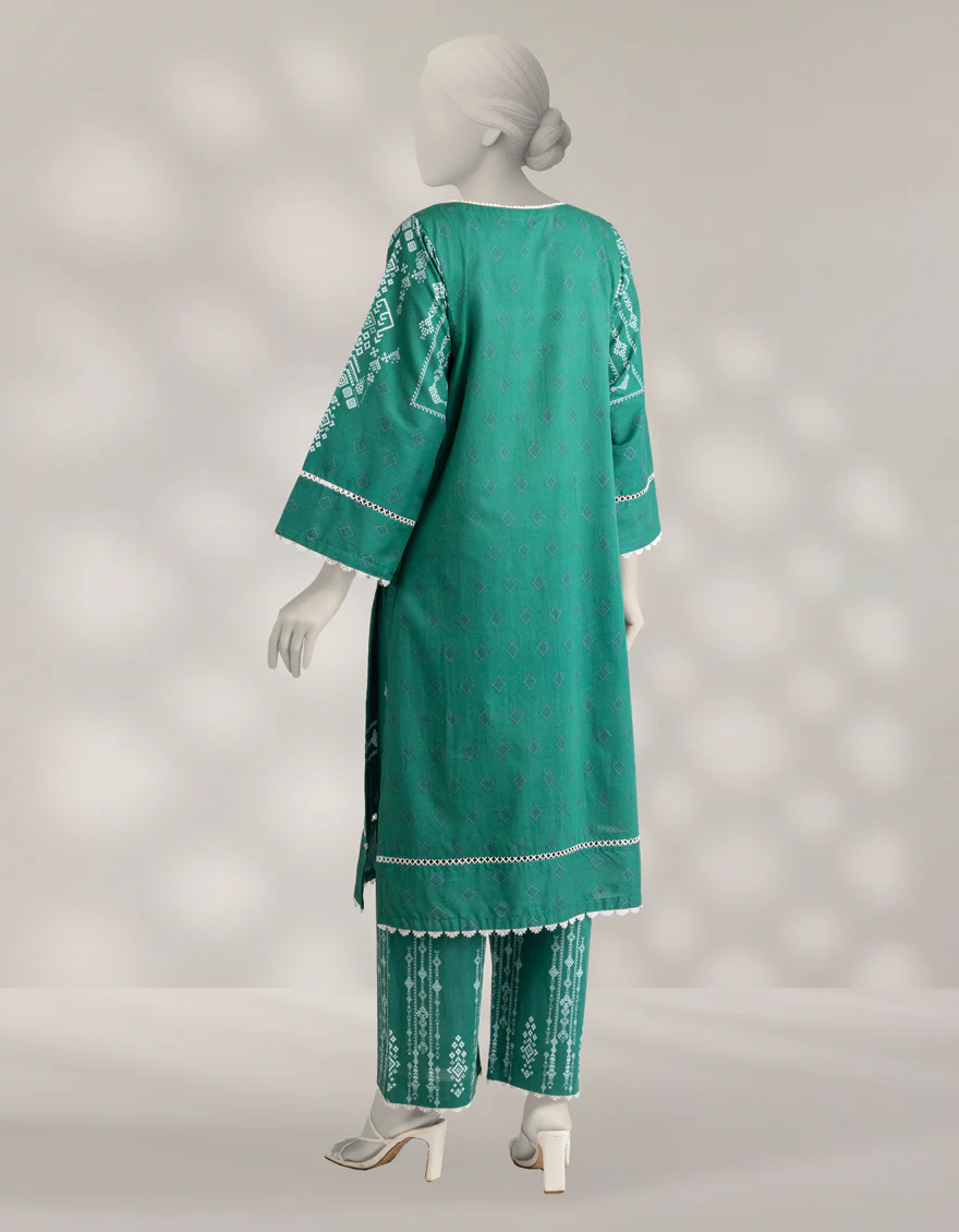 MULTICOLOR CAMBRIC 2PC UNSTITCHED | JLAWN-W-JST-25-2263 MENTHI-2 - Image 2