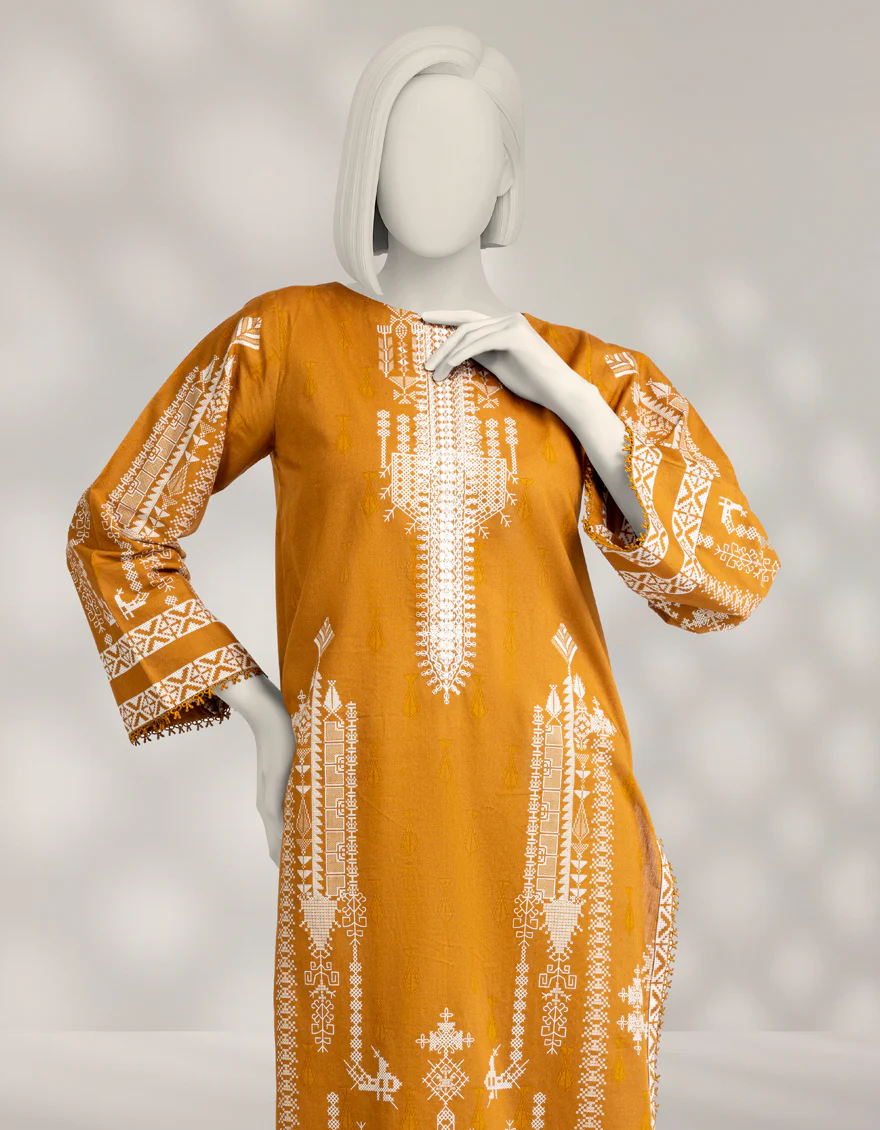 MULTICOLOR CAMBRIC 2PC UNSTITCHED | JLAWN-W-JST-25-2264 MENTHI-3 - Image 2