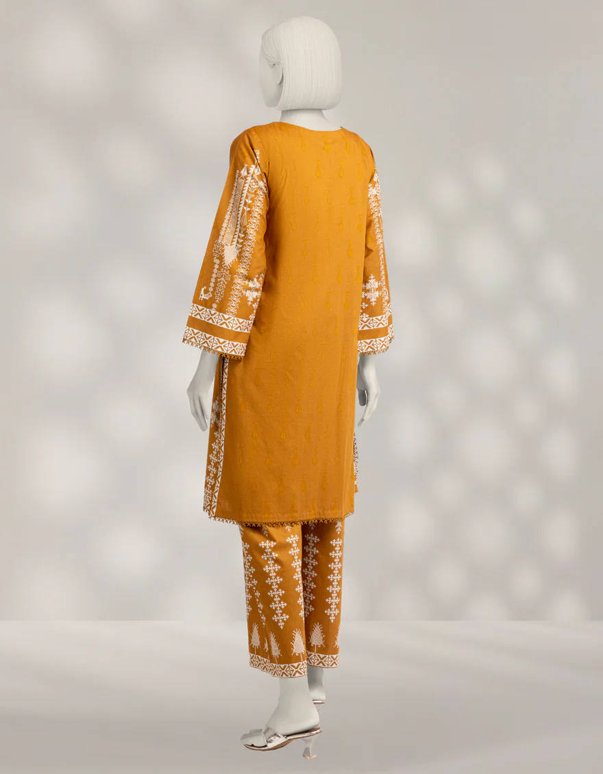 MULTICOLOR CAMBRIC 2PC UNSTITCHED | JLAWN-W-JST-25-2264 MENTHI-3 - Image 3