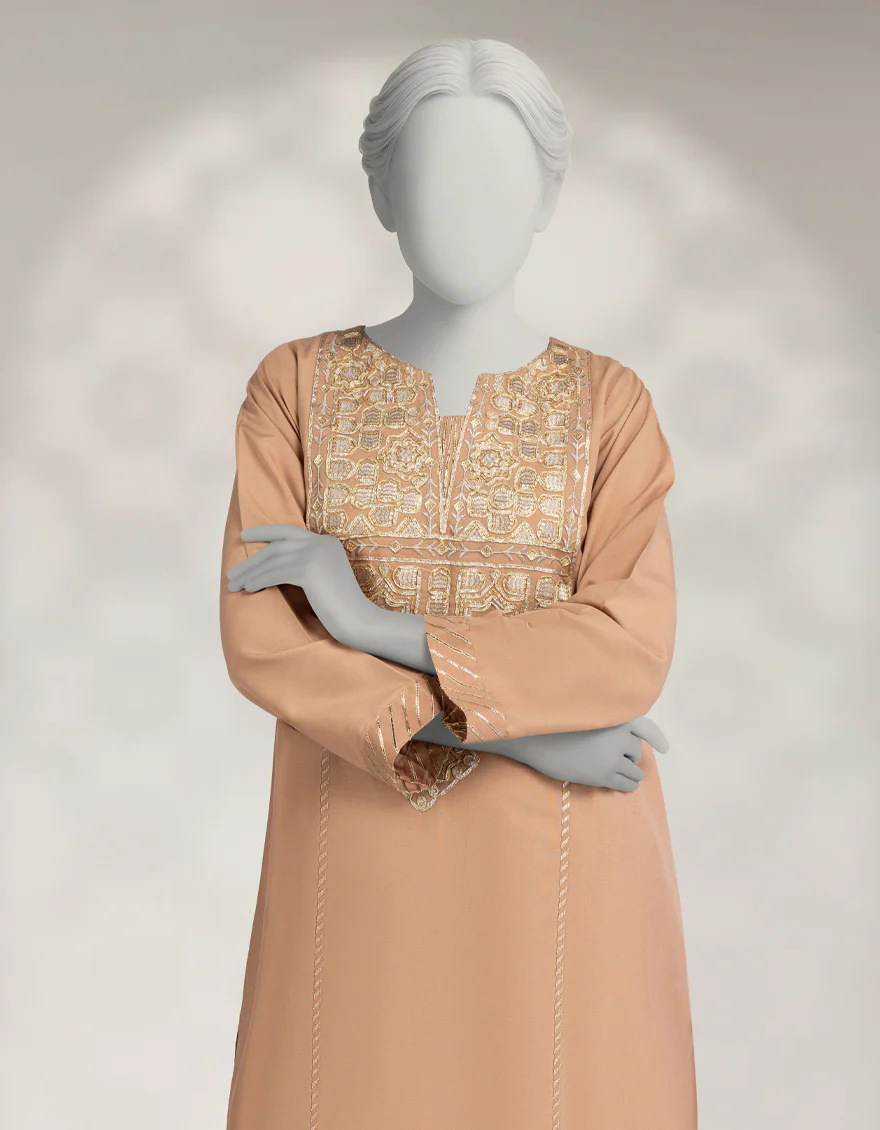 BROWN RAW SILK 2PC STITCHED | JLAWN-W-JST-25-2323/S GOTTA-01 - Image 2