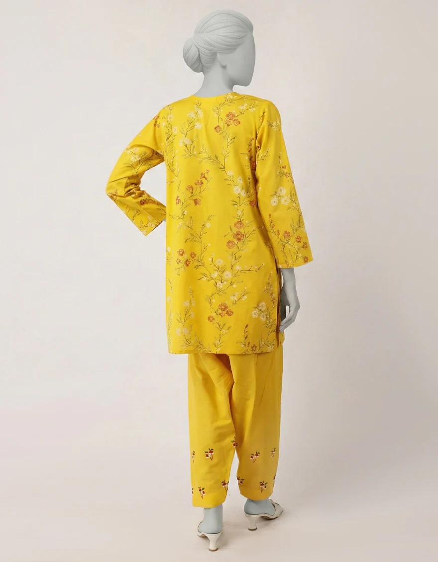 YELLOW CAMBRIC 2PC STITCHED | JLAWN-W-JST-25-2358/S ESSENTIALS-72 - Image 3